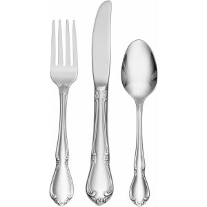 imageOneida BabyChild Chateau 6Piece Progress Flatware Set Silver3Piece Childs Flatware Set