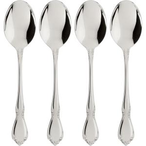 imageOneida BabyChild Chateau 6Piece Progress Flatware Set SilverDinner Spoons  Set of 4