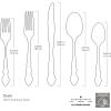 imageOneida 2766004C Dover Fine Flatware Dinner Spoons Set Of 445Piece Flatware Set