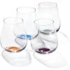 imageOneida 895928 Bottoms Up Wine Glasses Set Of 4Stemless Wine Glasses  Set of 4
