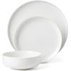imageOneida 896602 24 Seven Black Rim 12Piece Dinnerware SetWhite