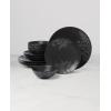 imageOneida 897393 Roseto 12Piece Dinnerware Set French BlueCharcoal