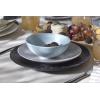 imageOneida 897393 Roseto 12Piece Dinnerware Set French BlueCharcoal