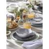 imageOneida 897393 Roseto 12Piece Dinnerware Set French BlueSoft Sage