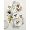 imageOneida 897393 Roseto 12Piece Dinnerware Set French BlueWhite