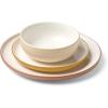 imageOneida 897982 247 Colors 12Piece Dinnerware Set TurquoiseSunbaked