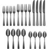 imageOneida Aptitude Everyday Flatware Dinner Knives Set of 6  180 Stainless Steel Silverware Set Dishwasher Safe20Piece Flatware Set  Glossy Midnight