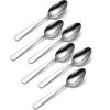 imageOneida Aptitude Everyday Flatware Dinner Knives Set of 6  180 Stainless Steel Silverware Set Dishwasher SafeTeaspoons  Set of 4