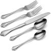 imageOneida Boutonniere 45 Piece Everday Flatware Service for 8 180 Stainless Steel Silverware Set Dishwasher Safe Multi45 Piece Pack of 3