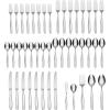 imageOneida Camlynn Everyday Flatware Dinner Forks 180 Stainless Steel Set of 4 Silver45Piece Flatware Set