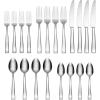 imageOneida H147020A Monolith 20 Piece Everyday Flatware 180 Stainless Steel Silverware Set Service for 4Service for 4