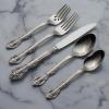 imageOneida Michelangelo Fine Flatware Teaspoons Set of 4  1810 Stainless Steel Silverware Set Dishwasher SafeSalad Fork