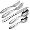 imageOneida Reyna 20 Piece Set Service for 4 180 Stainless Steel Silverware Set Dishwasher Safe45Piece Flatware Set