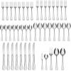 imageOneida Satin Sand Dune 12 Piece Everyday Flatware Set Service for 4  180 Stainless Steel Silverware Set Dishwasher Safe45 Piece