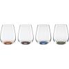 imageOneida 895928 Bottoms Up Wine Glasses Set Of 4Stemless Wine Glasses  Set of 4
