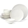 imageOneida 897393 Roseto 12Piece Dinnerware Set French BlueWhite