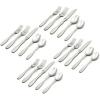 imageOneida Figura 20 Piece Everyday Flatware Set Service for 4 180 Stainless Steel Silverware Set B282020AL20Service for 4