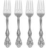 imageOneida Michelangelo Fine Flatware Teaspoons Set of 4  1810 Stainless Steel Silverware Set Dishwasher SafeSalad Forks  Set of 4