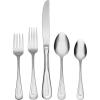 imageOneida Satin Sand Dune 12 Piece Everyday Flatware Set Service for 4  180 Stainless Steel Silverware Set Dishwasher SafeSet of 4