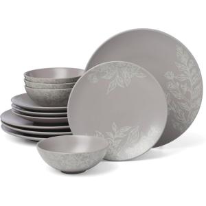 imageOneida 897393 Roseto 12Piece Dinnerware Set French BluePumice