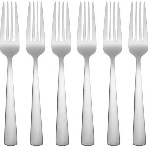 imageOneida Aptitude Everyday Flatware Dinner Knives Set of 6  180 Stainless Steel Silverware Set Dishwasher SafeSalad Forks  Set of 6