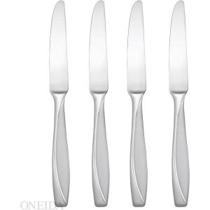 imageOneida Camlynn Everyday Flatware Dinner Forks 180 Stainless Steel Set of 4 SilverDinner Knives  Set of 4