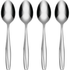 imageOneida Camlynn Everyday Flatware Dinner Forks 180 Stainless Steel Set of 4 SilverDinner Spoons  Set of 4