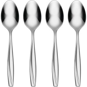 imageOneida Camlynn Everyday Flatware Dinner Forks 180 Stainless Steel Set of 4 SilverTeaspoons  Set of 4