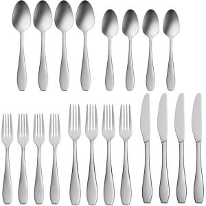 imageOneida Glide 20 Piece Fine Flatware Set Service for 4 1810 Stainless Steel Silverware SetService for 4