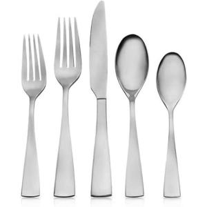 imageOneida Grayson 20 Piece Everyday Flatware Set Service for 4 180 Stainless Steel Silverware Set Dishwasher Safe45Piece Flatware Set