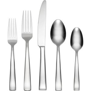 imageOneida H147020A Monolith 20 Piece Everyday Flatware 180 Stainless Steel Silverware Set Service for 4Service for 4