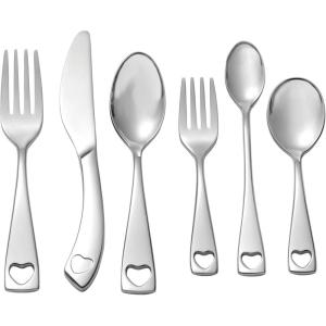 imageOneida Little Love 6 Piece Fine Flatware Progress 1810 Stainless Steel Silverware Set6Piece Flatware Set  Little Love