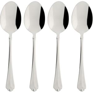 imageOneida Little Love 6 Piece Fine Flatware Progress 1810 Stainless Steel Silverware SetDinner Spoons  Set of 4