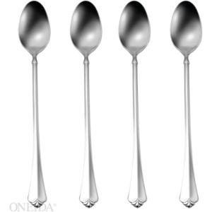 imageOneida Little Love 6 Piece Fine Flatware Progress 1810 Stainless Steel Silverware SetIced Teaspoons  Set of 4