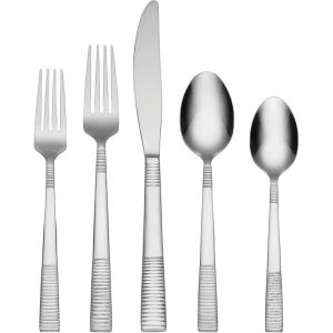 imageOneida Paxton 42 Piece Everyday Flatware Set Service for 8 180 Stainless Steel Silverware SetService for 8
