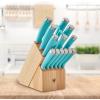 imageHampton Forge EpicurePistachio17Piece BlockSet 17Piece Pistachio15Piece Cutlery Set  Aqua