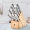 imageHampton Forge EpicurePistachio17Piece BlockSet 17Piece Pistachio15Piece Knife Block Set  Cool Grey