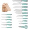 imageHampton Forge EpicurePistachio17Piece BlockSet 17Piece Pistachio17Piece Cutlery Set  Pistachio