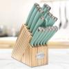 imageHampton Forge EpicurePistachio17Piece BlockSet 17Piece Pistachio17Piece Cutlery Set  Pistachio
