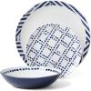 imageOneida Harbour Piece Dinnerware Set 12 Count White Back To College Dorm Essentials