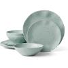 imageOneida 895951 Terrazzo Melamine Cream 12 Piece Dinnerware Set Lightweight Melamine MaterialMint