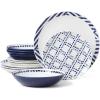 imageOneida Harbour Piece Dinnerware Set 12 Count White Back To College Dorm Essentials