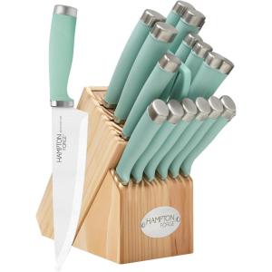 imageHampton Forge EpicurePistachio17Piece BlockSet 17Piece Pistachio17Piece Cutlery Set  Pistachio