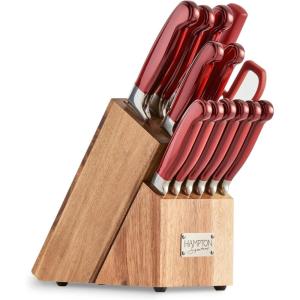 imageHampton Forge Red Rorik 14Pc Block Set 845 LB14Piece Cutlery Set