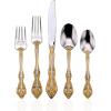 imageOneida F100005A Golden Michelangelo 5 Piece Fine Flatware Set Service For 120Piece Flatware Set