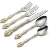 imageOneida F100005A Golden Michelangelo 5 Piece Fine Flatware Set Service For 120Piece Flatware Set