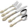 imageOneida F100005A Golden Michelangelo 5 Piece Fine Flatware Set Service For 15Piece Flatware Set