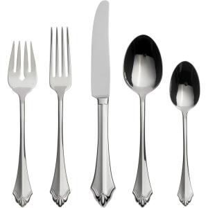 imageOneida Kenwood 5 Piece Fine Flatware Set 1810 Stainless Steel Silver5 Piece