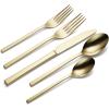 imageOneida 895334 Allay Champagne Everyday Flatware 2 Piece Serving Spoon Set40Piece Flatware Set