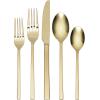 imageOneida 895334 Allay Champagne Everyday Flatware 2 Piece Serving Spoon Set40Piece Flatware Set